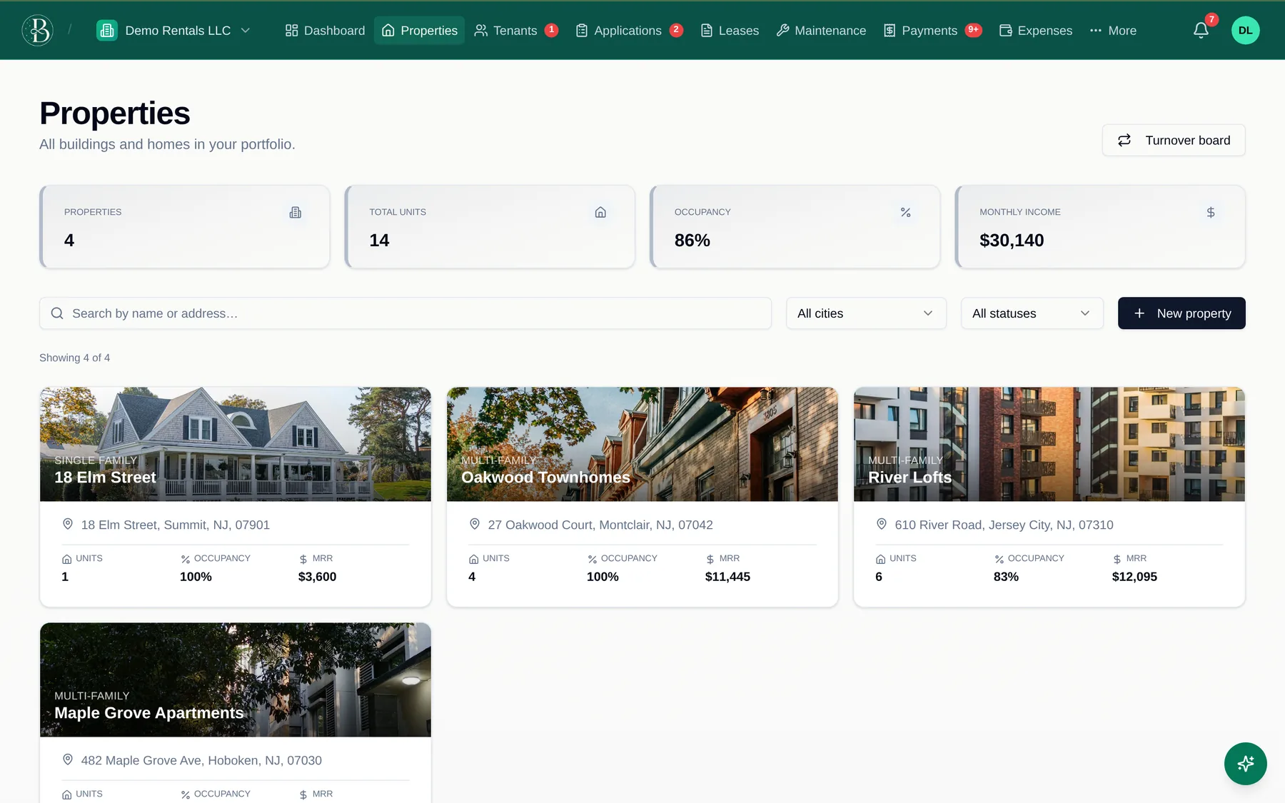 BERLYMA properties overview